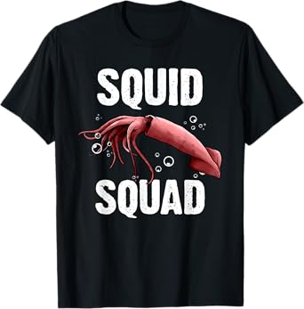 Squid Gift For Men Women Giant Squid Seafood Calamari Lovers T-Shirt