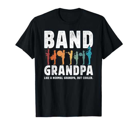 Band Grandpa Definition Marching Band Grandfather T-Shirt
