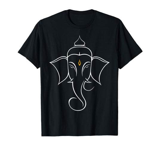 Hindu Ganesha Puja Elephant God India Meditation Yoga Murti T-Shirt