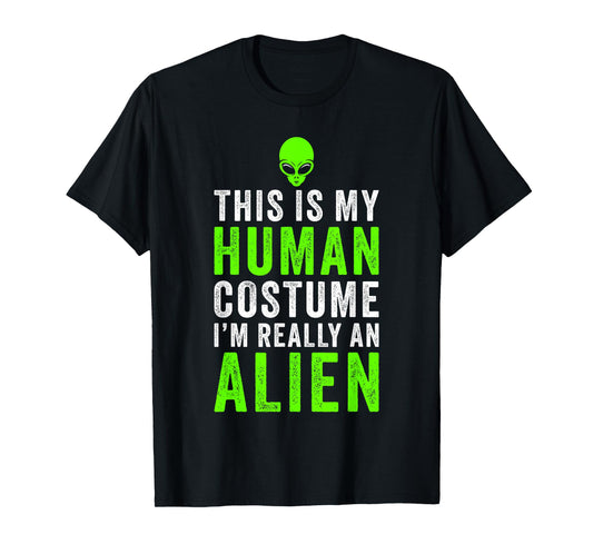Alien Costume Halloween Funny T-Shirt