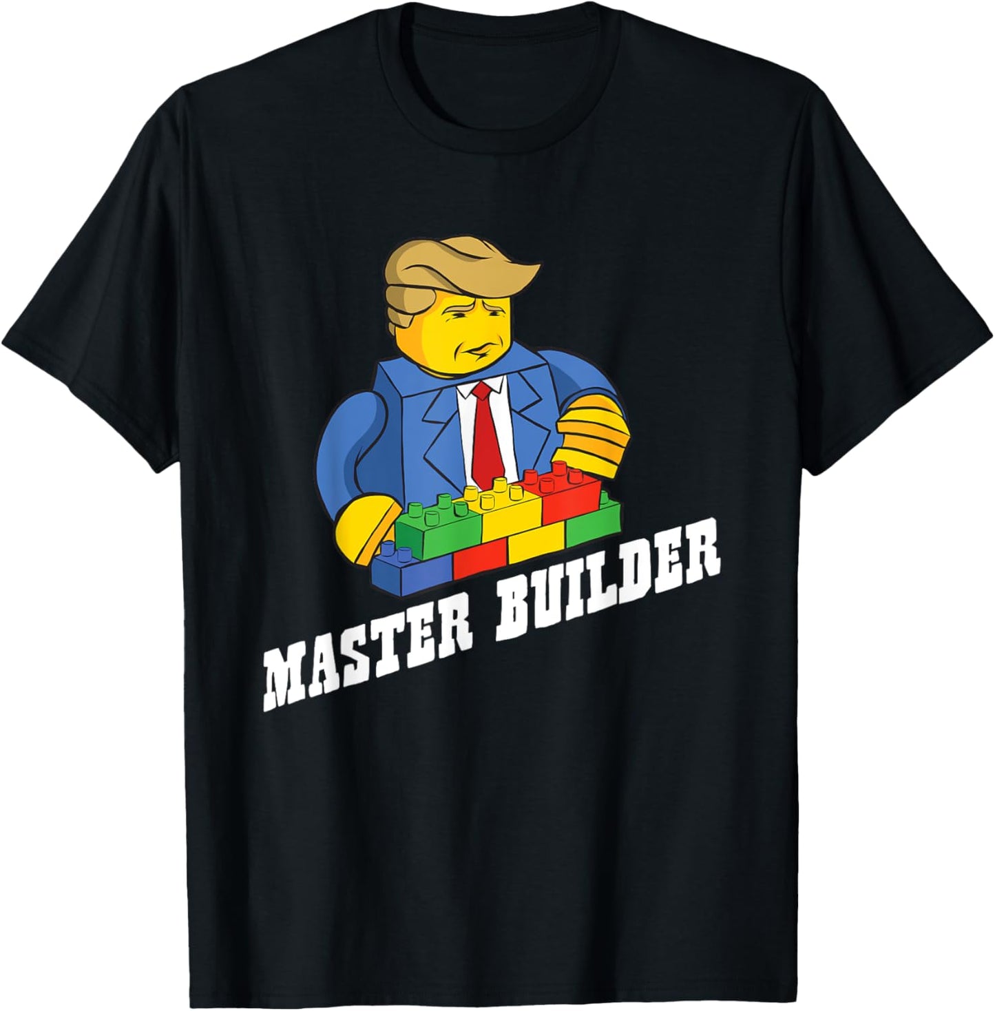 Funny Master Builder Building Blocks Gift Men Women Youth T-Shirt