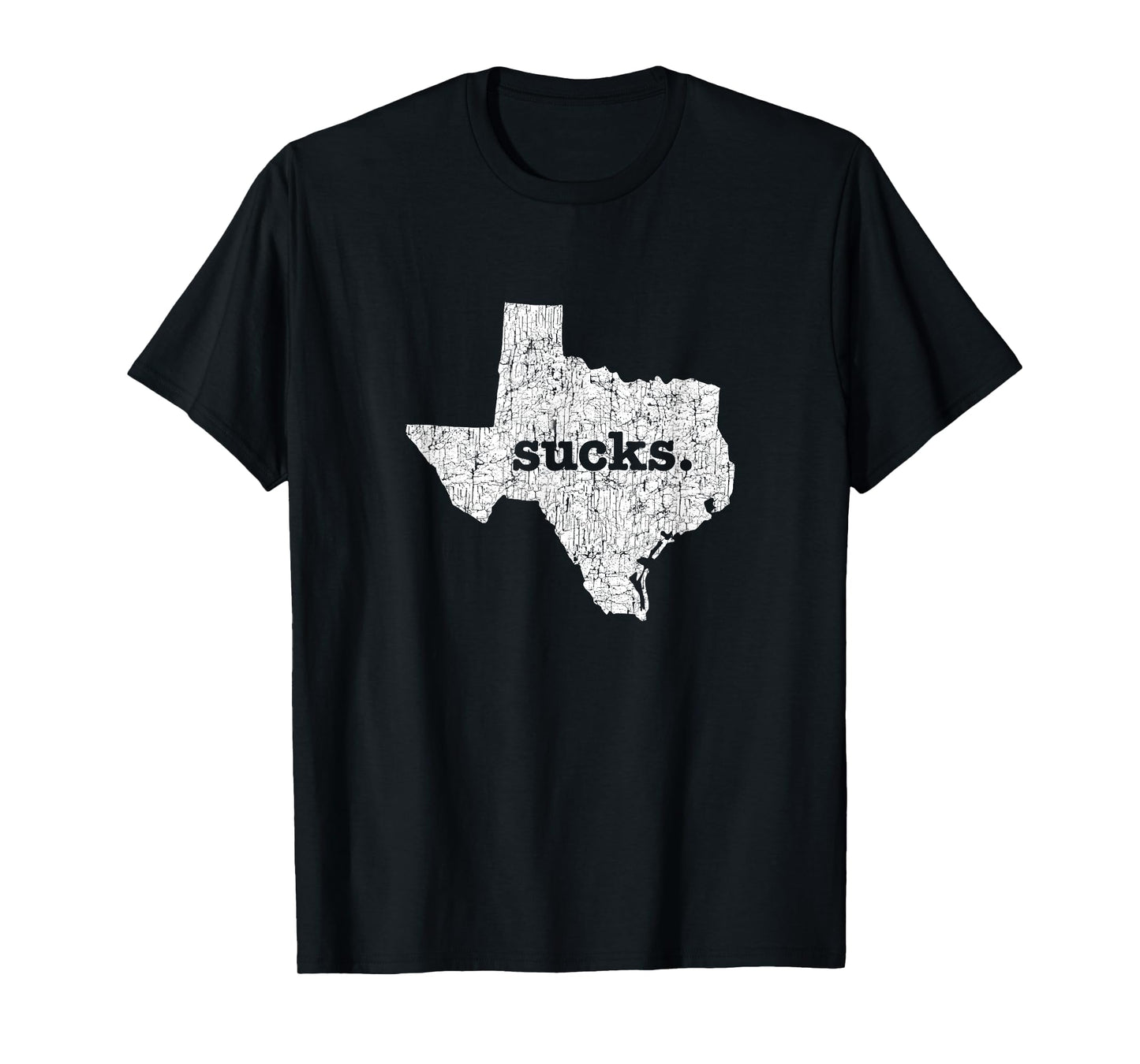 Texas Sucks Funny Retro Style Gag Gift Novelty Graphic T-Shirt