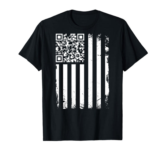 (BACK) Funny QR Don't Be A Little Btch Code Saying Quote T-Shirt