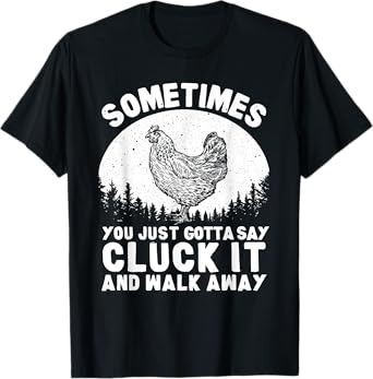 Funny Chicken Art For Men Women Chicken Lover Hen Farmer T-Shirt