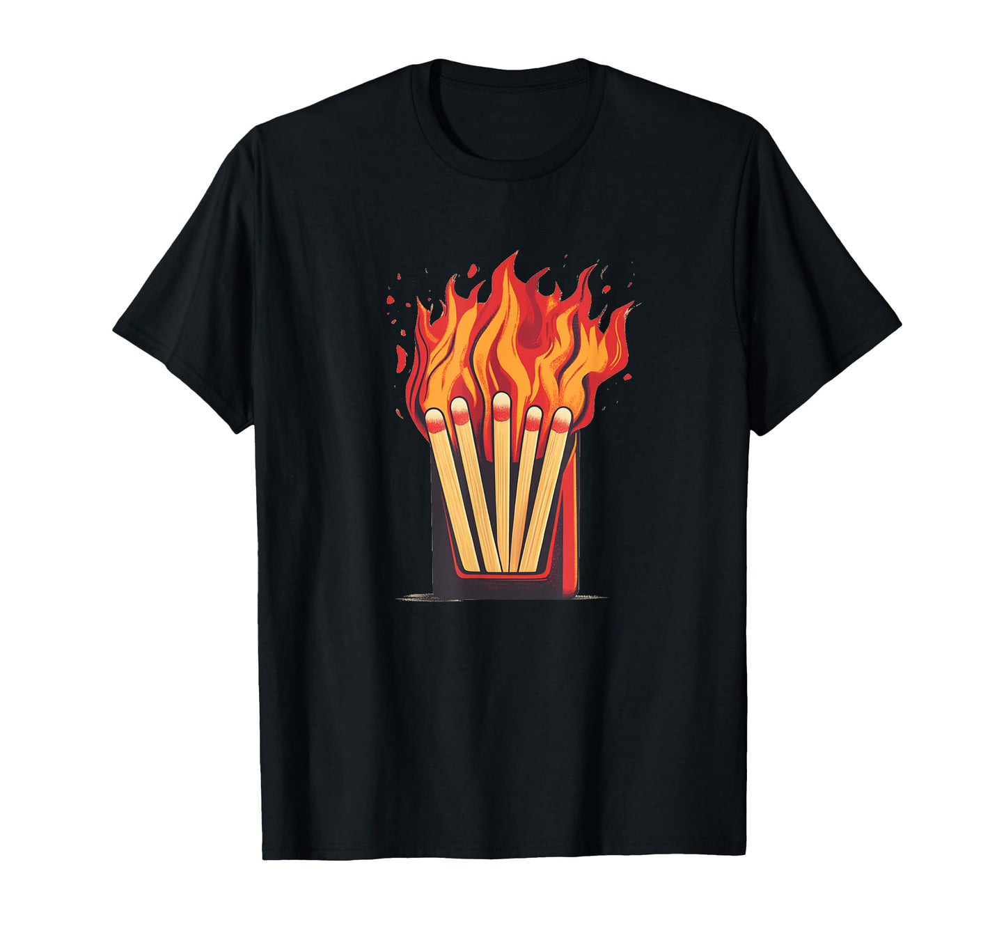 Flames and Lighter Costume for funny Matchbook Lovers T-Shirt
