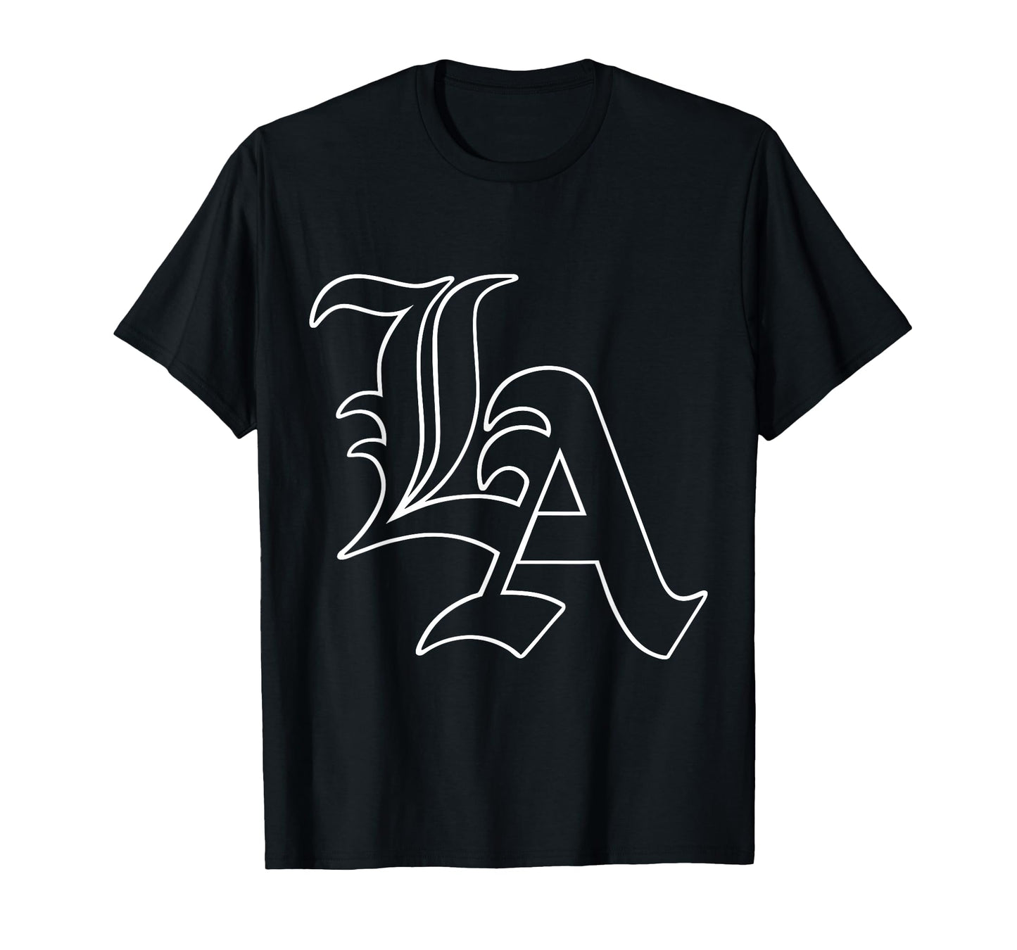 LA | Los Angeles, California | White Text, Classic, Vintage T-Shirt
