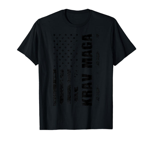 Cute Krav Maga Gift American Men Women Fighter July 4th T-Shirt