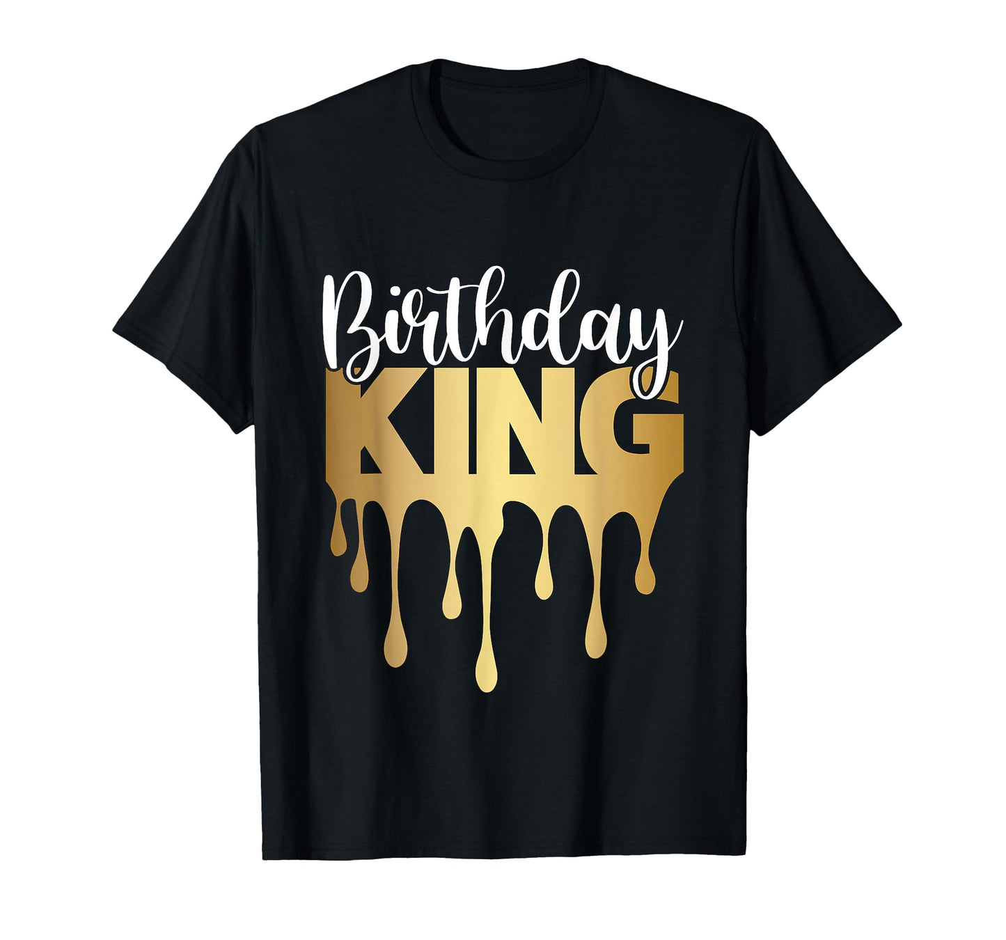 Outstading Gifts for Melanin Birthday King T-Shirt - Men's Unisex Black Small Classic Fit Short Sleeve Cotton, Polyester T-Shirt