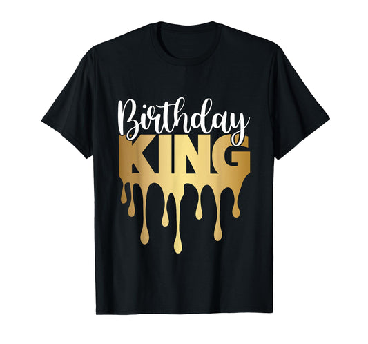 Outstading Gifts for Melanin Birthday King T-Shirt - Men's Unisex Black Small Classic Fit Short Sleeve Cotton, Polyester T-Shirt