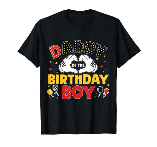 Funny Daddy Of The Birthday Boy Family Matching Party T-Shirt