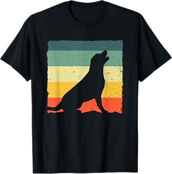 Cool Labrador Art For Men Women Vintage Labrador Retriever T-Shirt