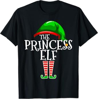 The Princess Elf Group Matching Family Christmas T-Shirt
