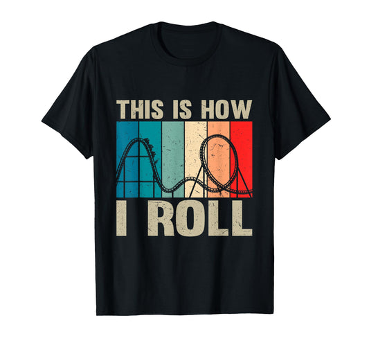 Vintage Roller Coaster Youth Men Women Toddler Park Lover T-Shirt
