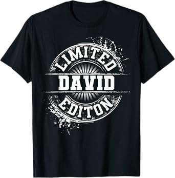 DAVID Funny Surname Family Tree Birthday Reunion Gift Idea T-Shirt