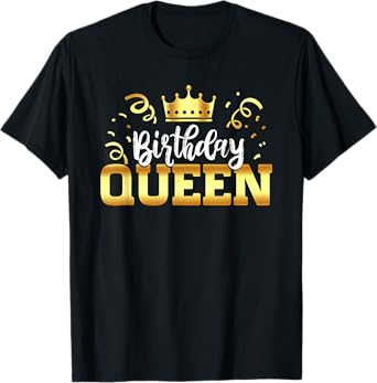 Birthday Queen Shirt Crown Birthday Outfit Birthday Queen T-Shirt