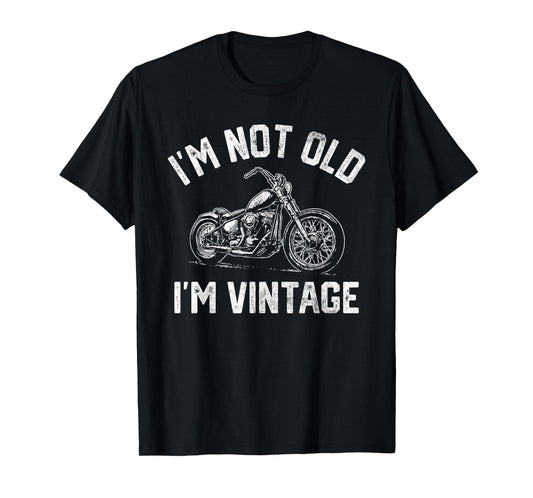 Cool Motorcycle I'm Not Old I'm Classic Mens Graphic Biker T-Shirt