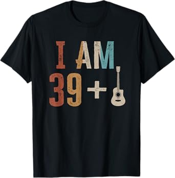 40th Birthday Guitarist Gifts Guitar Player 40 Year Old T-Shirt