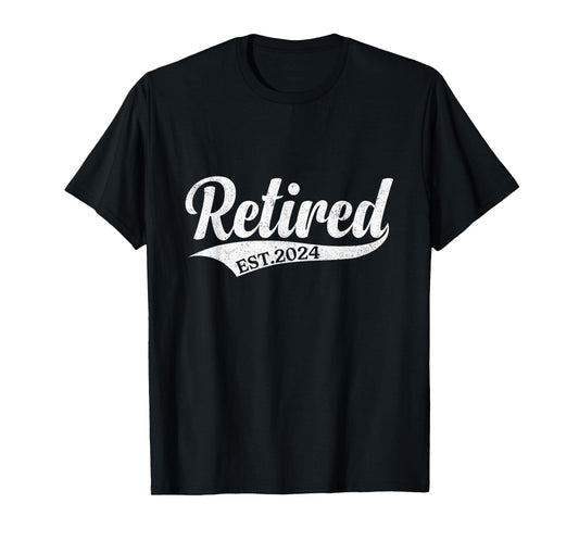 Retired Est. 2024 Retirement Men Women T-Shirt