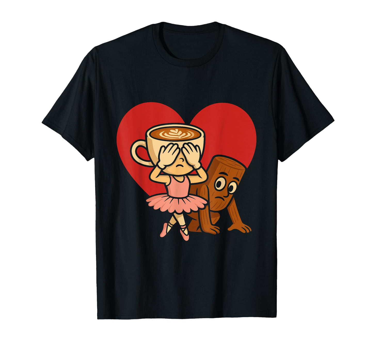 Italian Brainrot Ballerina Cappuccina Tung Sahur Kiss Cam T-Shirt