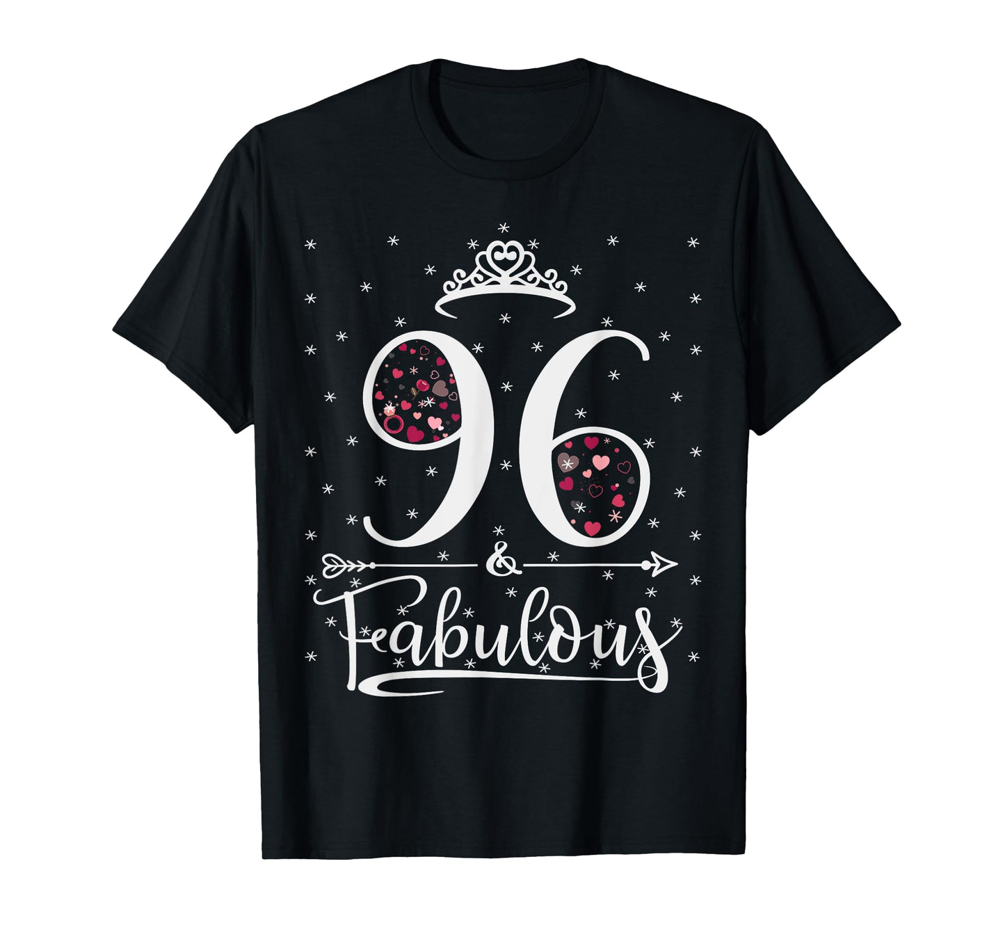 96 & And Fabulous 96 Years Old 96th Birthday Girl Lady T-Shirt