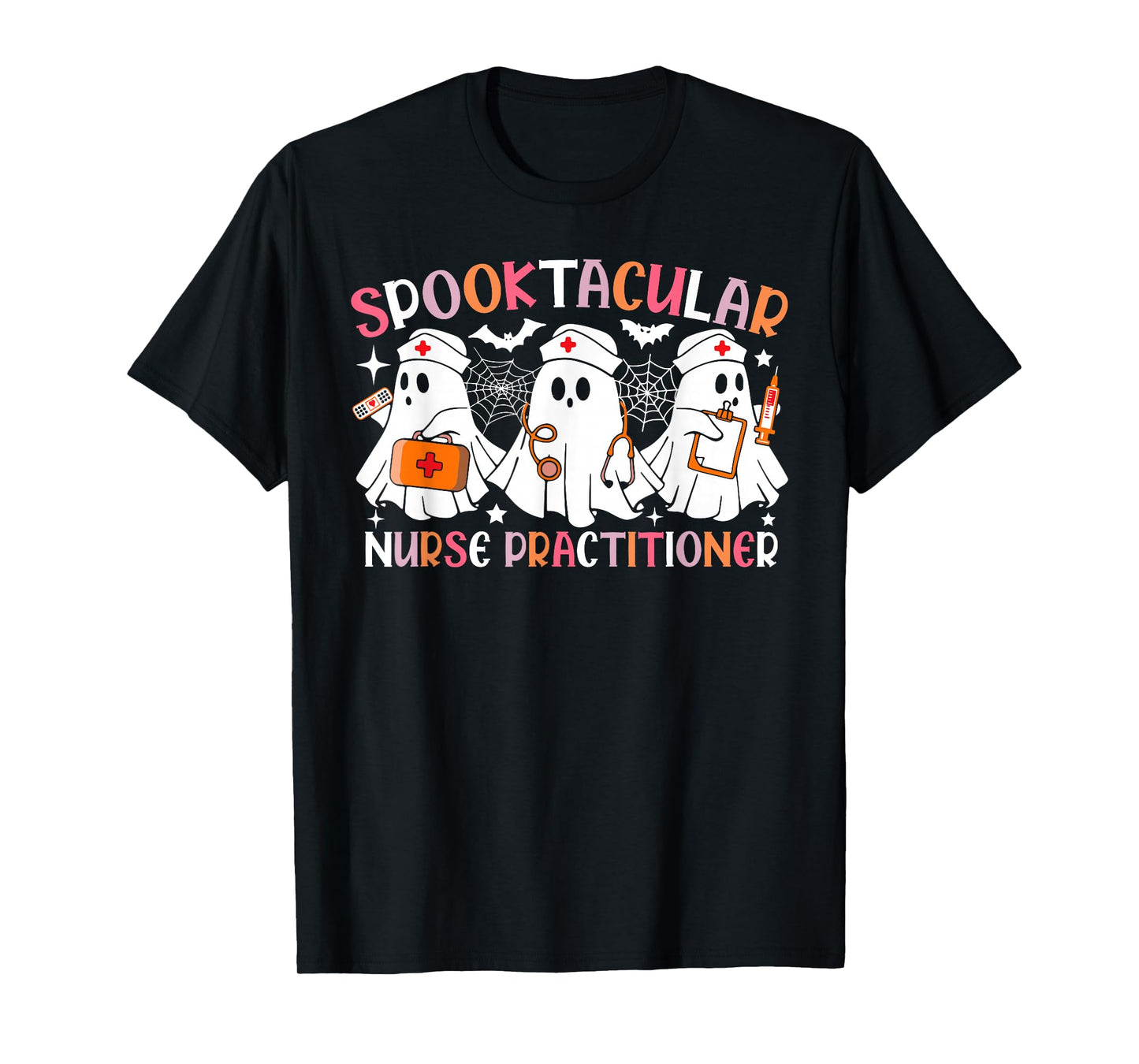 Spooktacular Nurse Practitioner Funny Halloween Costume T-Shirt