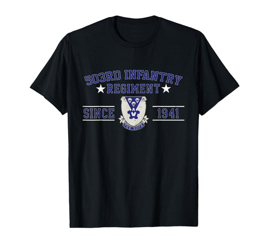 503rd Infantry Regiment Veteran Military Father Day Xmas T-Shirt