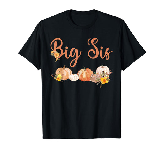 Big Sister of Little Pumpkin First Birthday Autumn Pumpkin T-Shirt