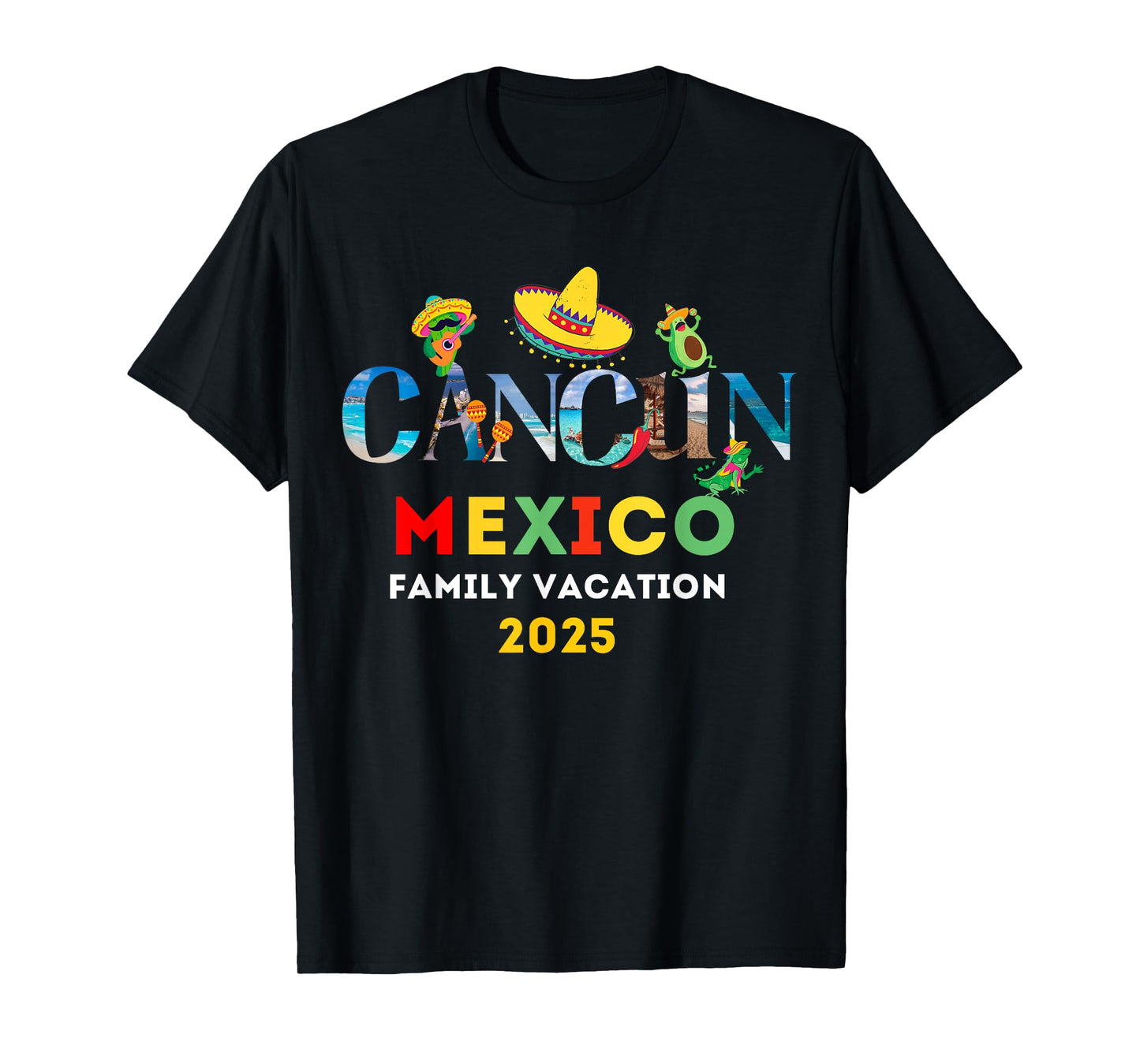 Family Vacation Cancun Mexico 2025 T-Shirt