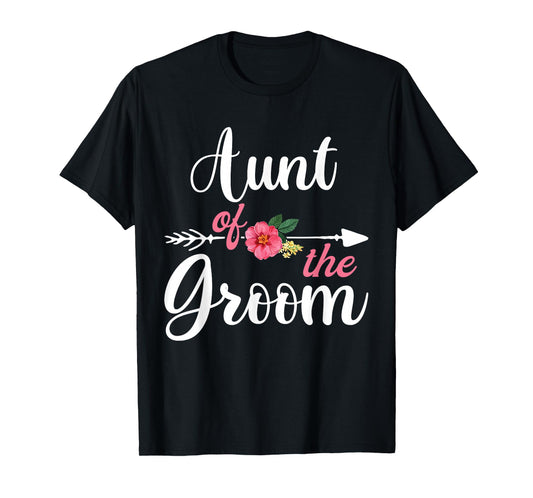 Aunt Of The Groom Shirts For Women, Bachelor Party Aunty T-Shirt