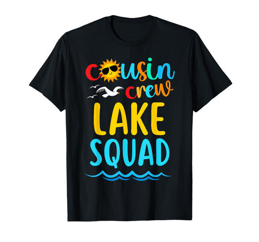 Cousin Crew Lake Squad 2024 Summer Vacation Family Matching T-Shirt