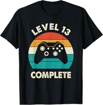 Level 13 Complete 13th Wedding Anniversary For Him Her Funny T-Shirt