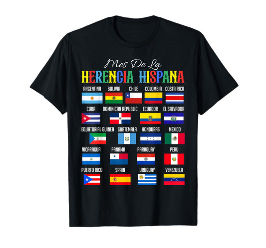 Mes De La Herencia Hispana National Hispanic Heritage Month T-Shirt