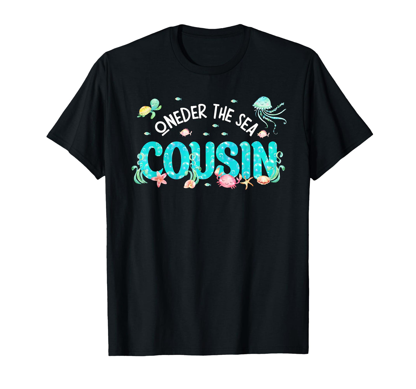 Under Sea Cousin Birthday Girl Boy Matching Family Party T-Shirt