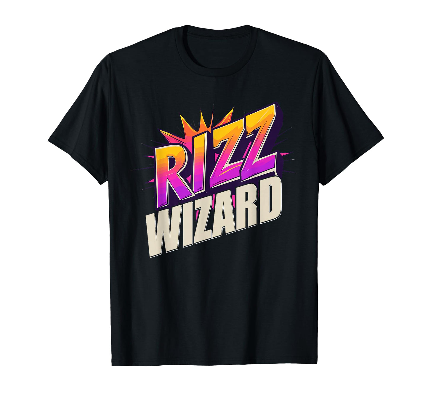 Rizz Wizard Funny Viral Slang Meme Slang 90s Boys Girls Kids T-Shirt