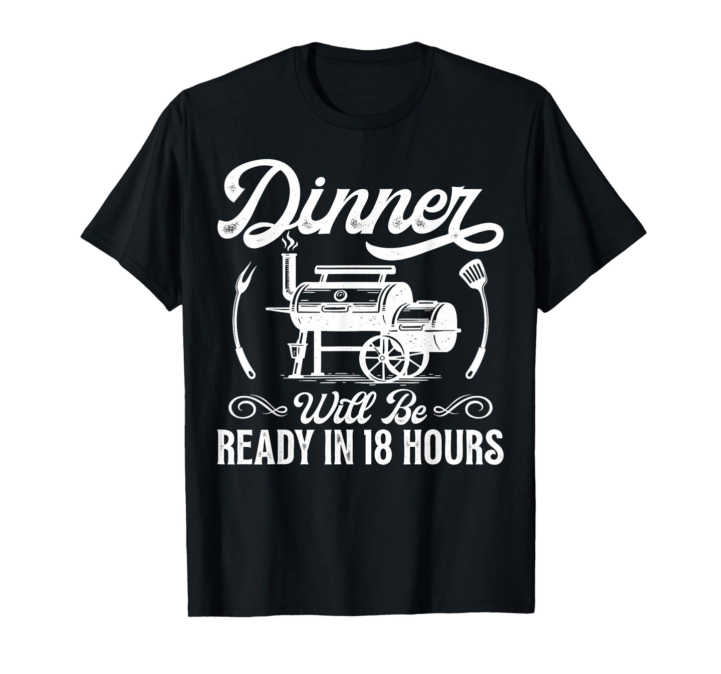 Funny BBQ Men Smoking Meat Smoker Grilling Barbecue Dad T-Shirt