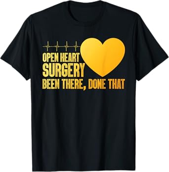 Cool Open Heart Surgery Art Men Women Heart Attack Recovery T-Shirt