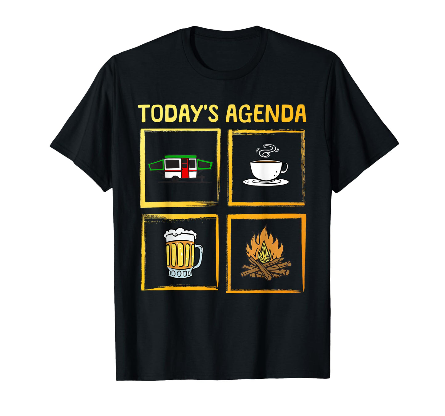 Cool Pop Up Camper Art For Men Women Caravan Popup Camper T-Shirt