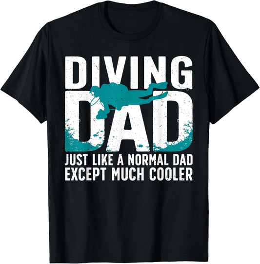 Cool Scuba Diving For Dad Men Ocean Scuba Diver Instructor T-Shirt
