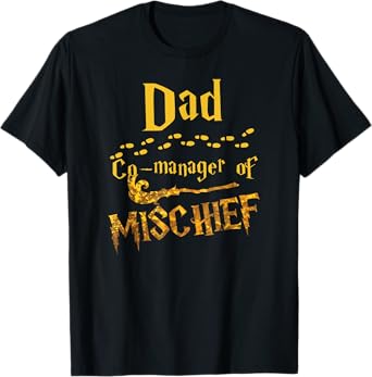 Magical Dad Manager of Mischief Birthday Family Matching T-Shirt