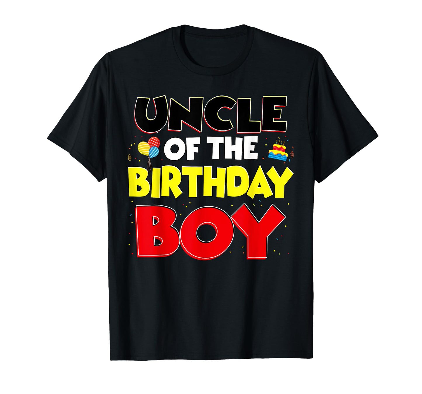 Uncle Of The Birthday Boy Family Birthday Party Outfit T-Shirt