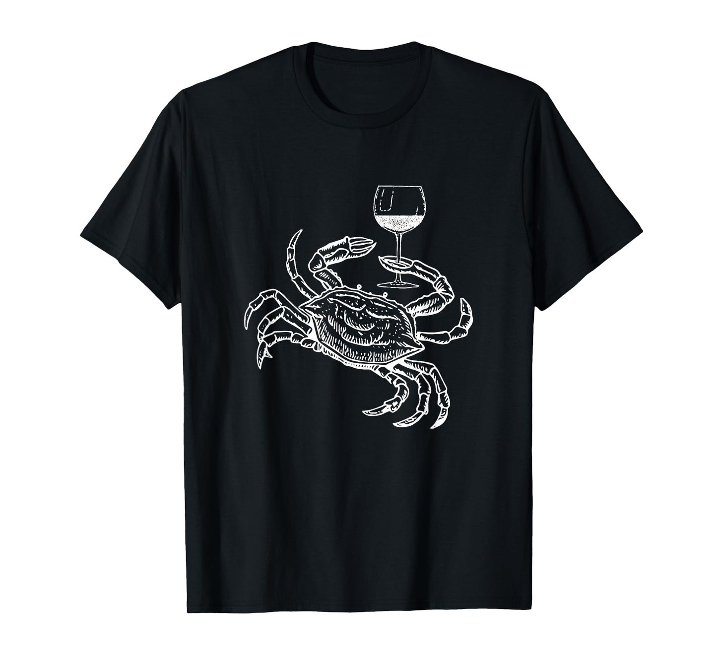 Wine Crab Ocean Lovers Shirt Funny Drinking Vacation Tee T-Shirt