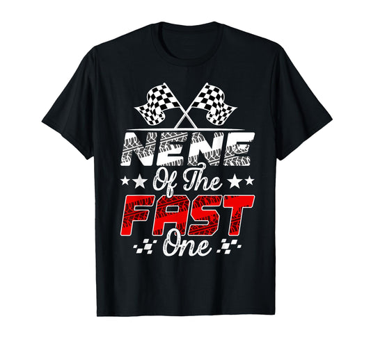 Nene Of The Fast One First Birthday Racing Car Family T-Shirt