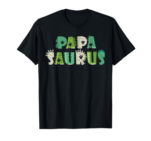 Papasaurus T Rex Dinosaur Papa Saurus Dad Family Matching T-Shirt