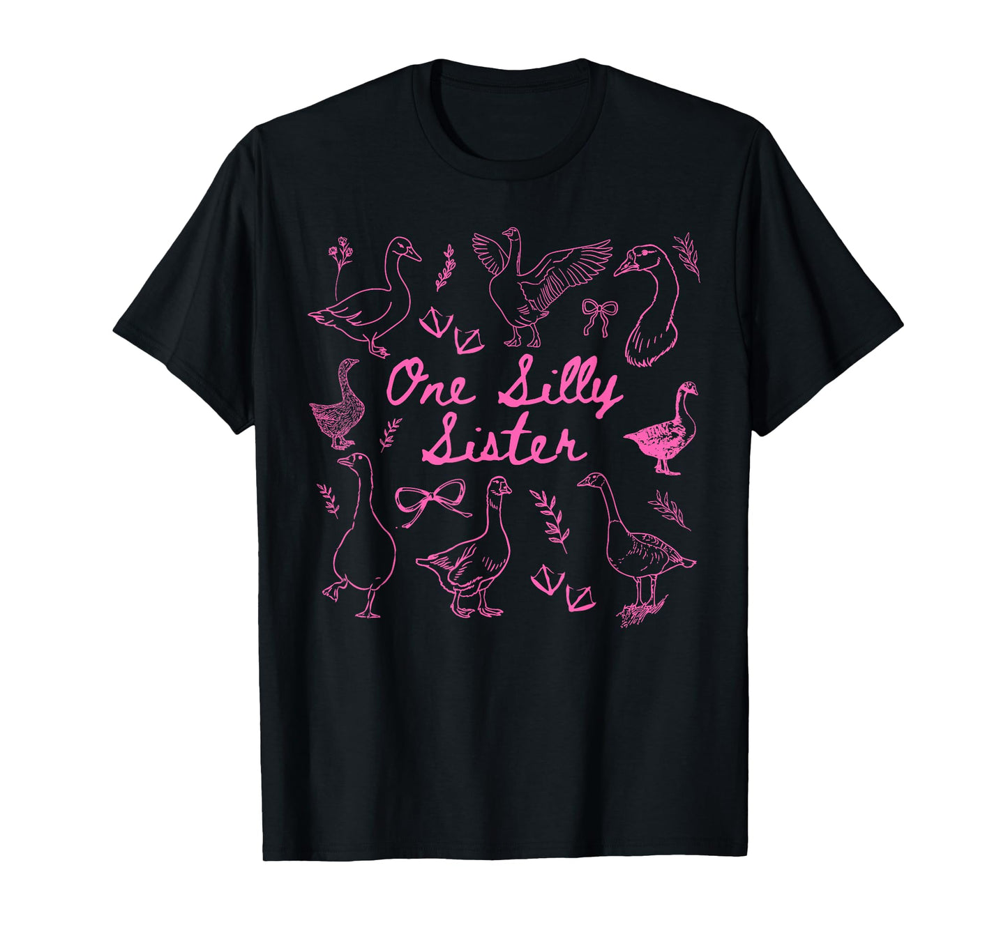 One Silly Goose 1st Birthday Matching Family Silly Sister T-Shirt
