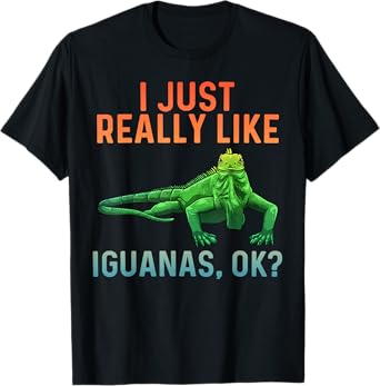 Cool Iguana Design For Men Women Kids Reptile Iguana Lover T-Shirt