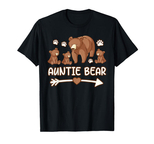 Auntie bear 3 cubs shirts, Auntie bear shirt for women T-Shirt