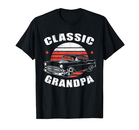 Grandpa Vintage Retro Classic Funny Car Lover Enthusiast T-Shirt