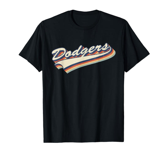 Vintage Dodgers Name Retro Style 70s 80s 90s Gift Men Women T-Shirt