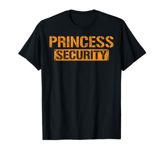 Halloween Dad Mom Daughter Adult Costume Princess Security T-Shirt