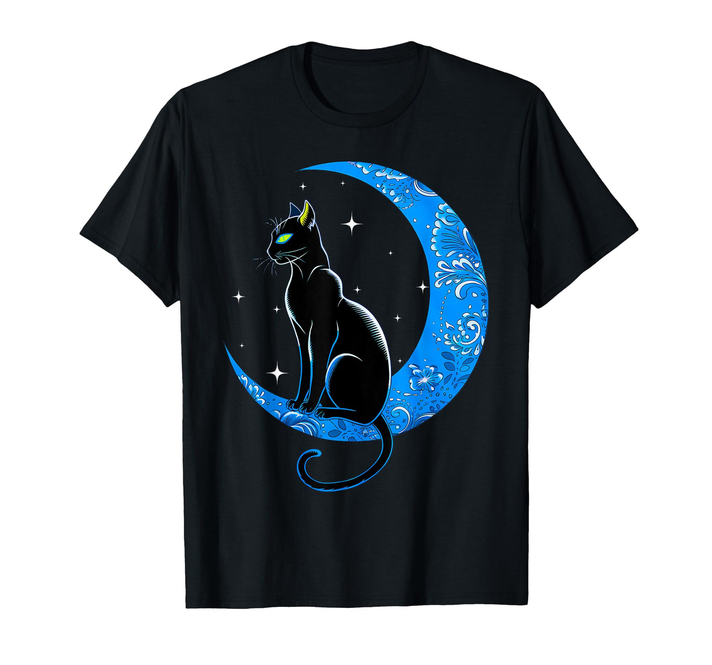 Black Cat Crescent Moon Sailor Mom Men Women Kids T-Shirt